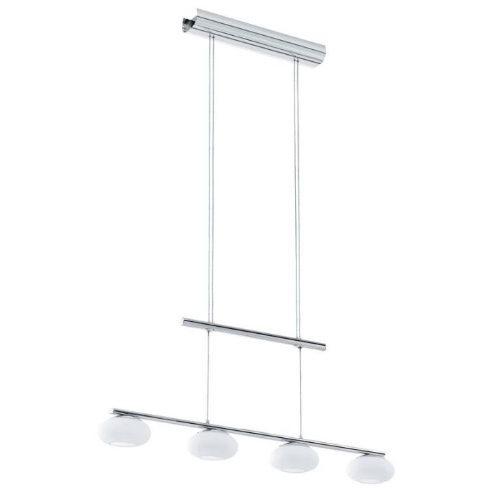 Chrome modern pendant light steel, Frederico, 4W, 3000K LED