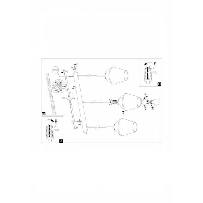 Grey modern pendant light glass, Carl