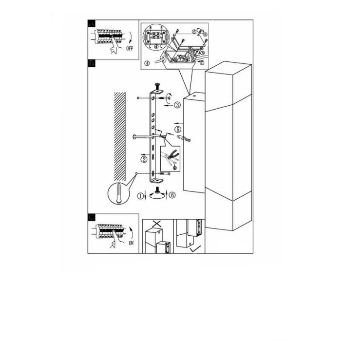 Anthracite outdoor light metal, Evan, IP44