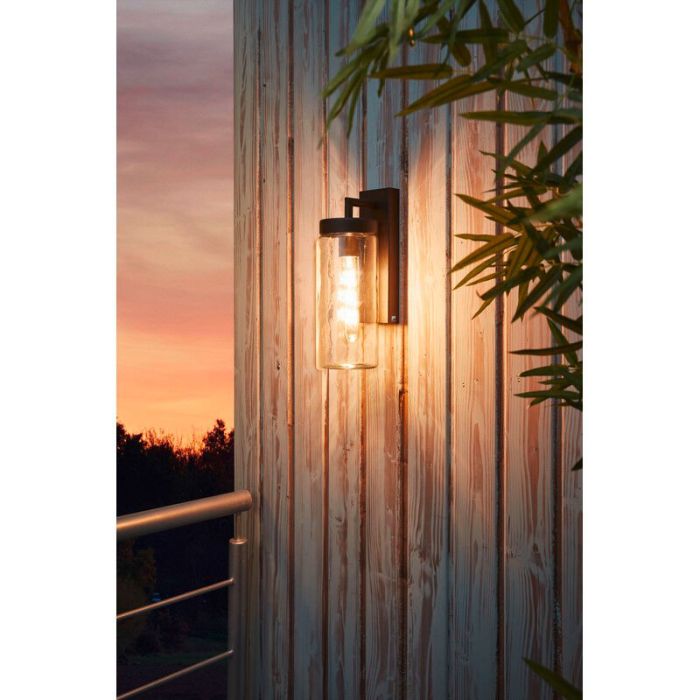 Black modern outdoor light metal, Quinn, IP44
