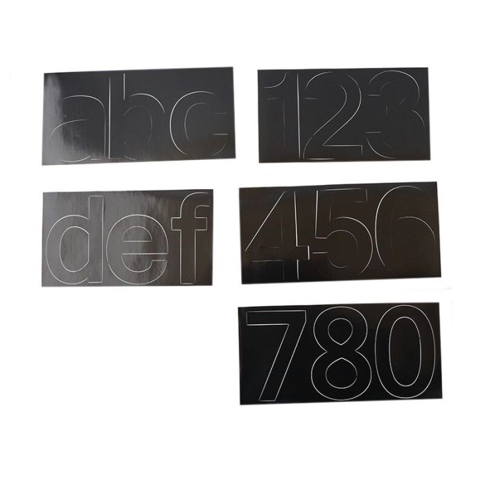 Anthracite modern illuminated house number plastic, Jim, IP44