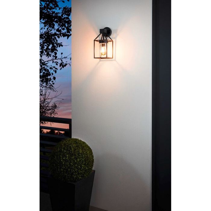 Black modern outdoor light metal, Riff, IP44