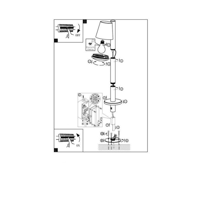 Silver modern outdoor light stainless steel, Aiden, IP44