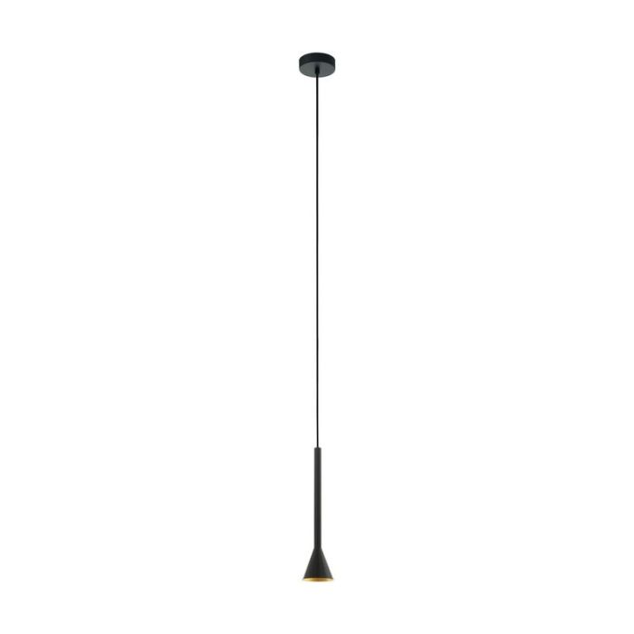 Black pendant light steel, Marielle