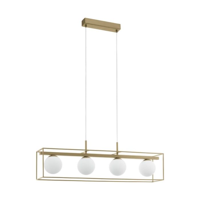 Beige classic pendant light steel, Yorick