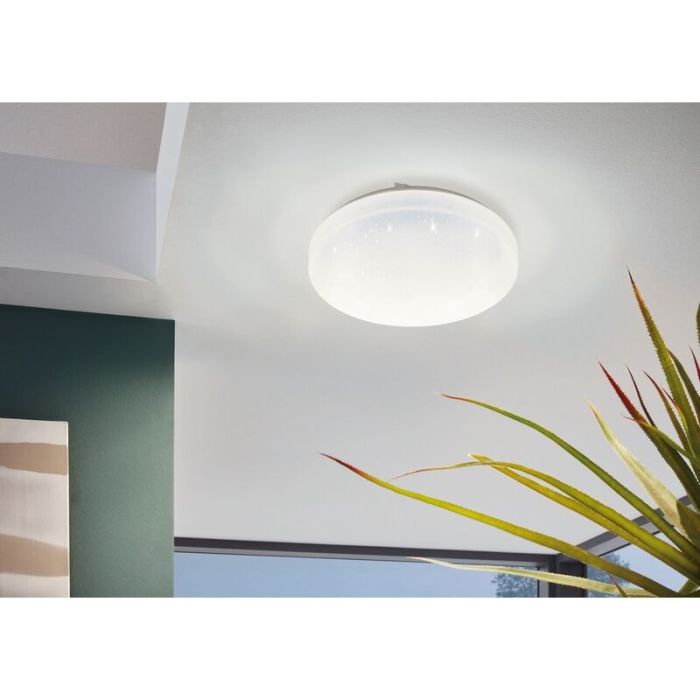 White flush ceiling light steel, Eloise, 11W, 3000K LED
