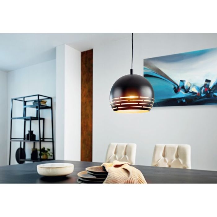 Golden modern pendant light metal, Macey