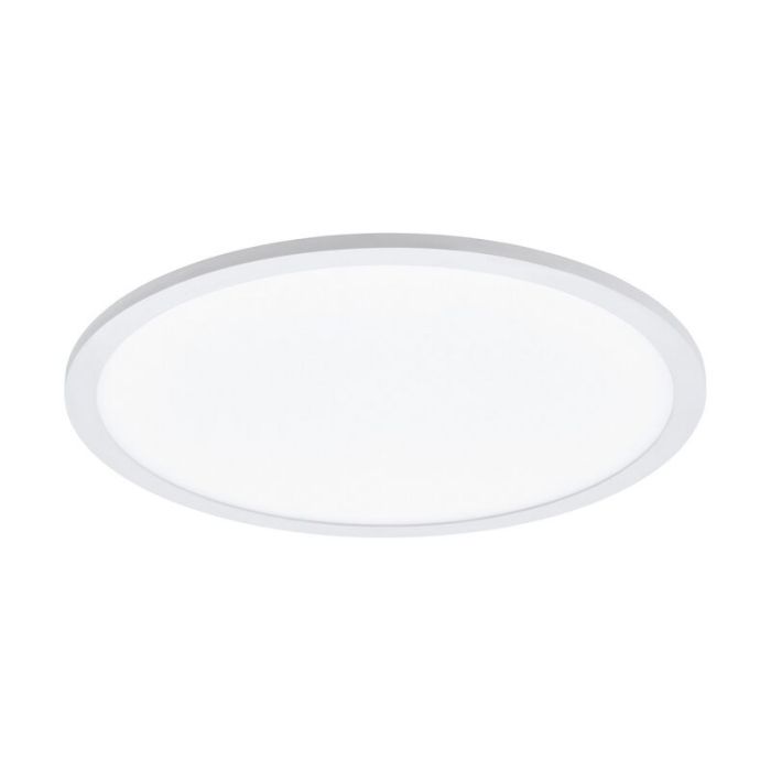 White flush ceiling light aluminium, Ericus, 19W, adjustable light colour LED