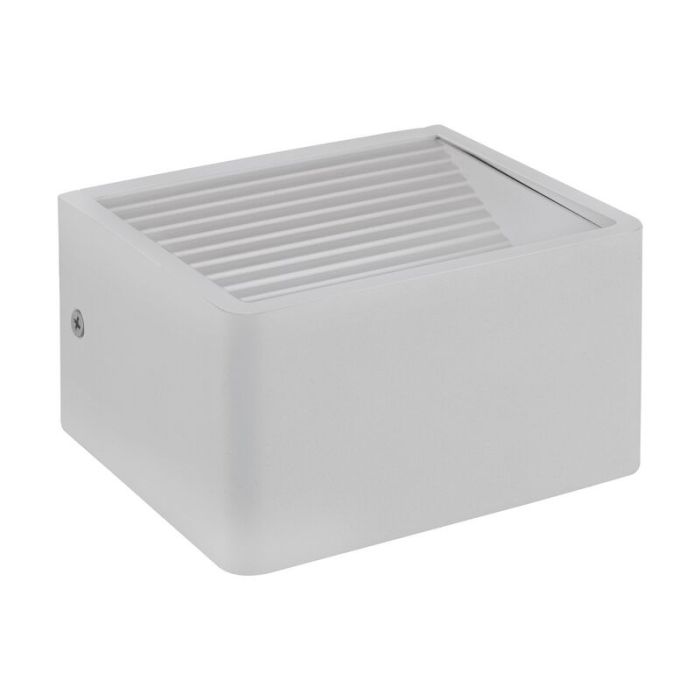 White modern outdoor light aluminium, Nicoliene, 6W, 3000K LED, IP65