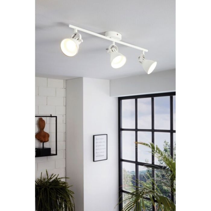 White vintage ceiling spotlight steel, Tinke