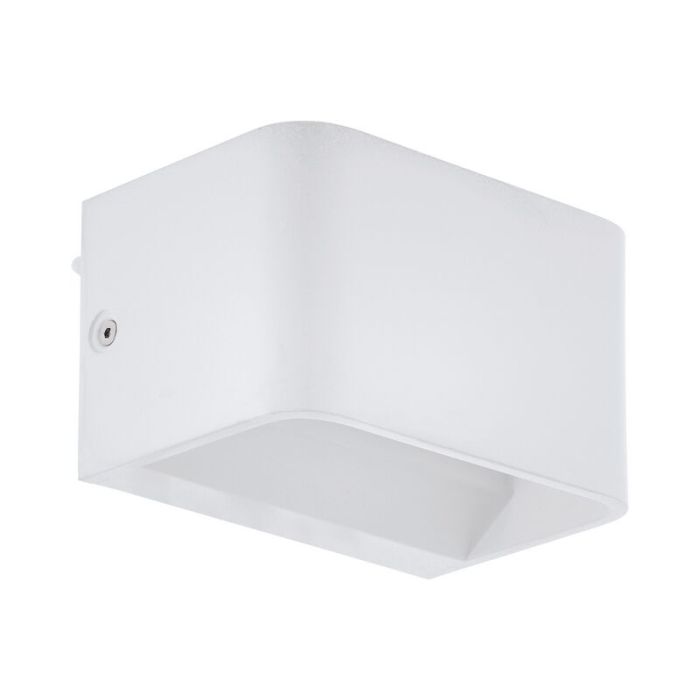 White wall light aluminium, Tjalle, 6W, 3000K LED