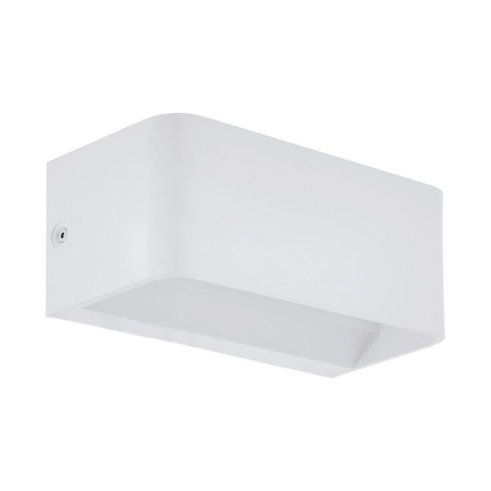 White wall light aluminium, Tjalle, 10W, 3000K LED