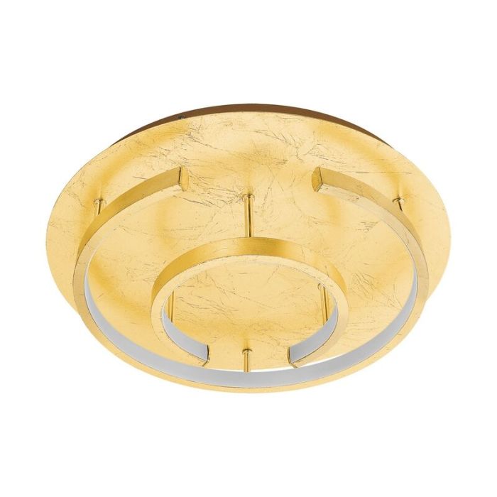 Golden modern flush ceiling light steel, Sameer, 18W, 3000K LED