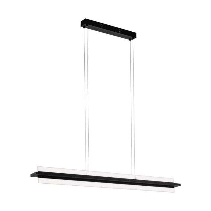 Black modern pendant light aluminium, Twan, 14W, 3000K LED