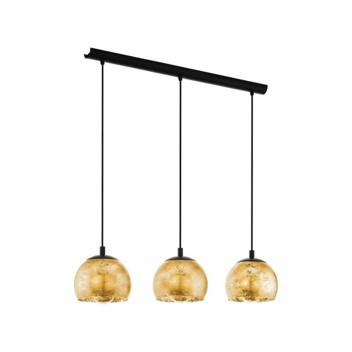 Golden design pendant light glass, Gaston