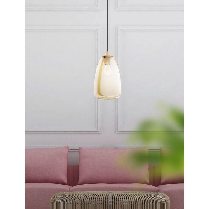 Amber design pendant light glass, Fredericus