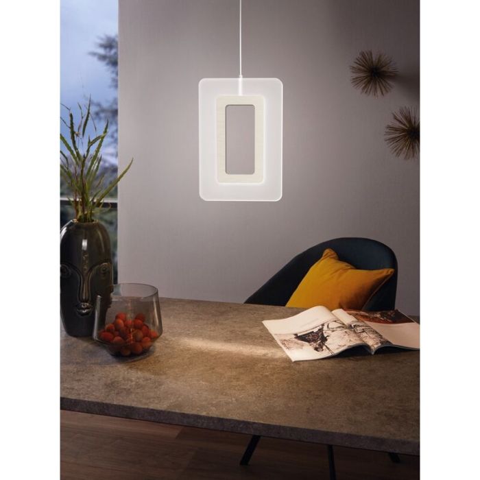 Nickel pendant light plastic, Niels, 5W, 3000K LED