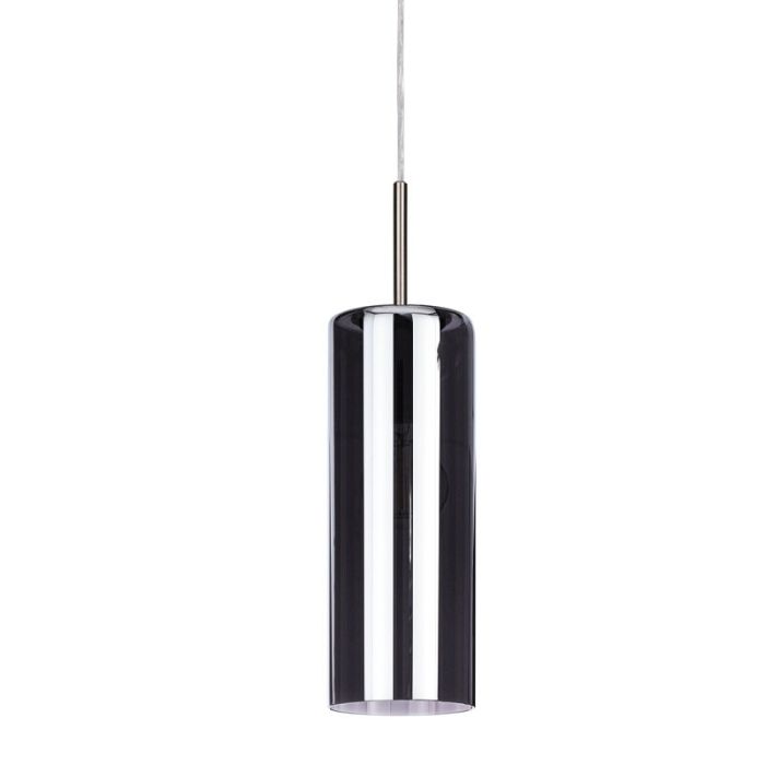 Grey pendant light smoke glass, Tino