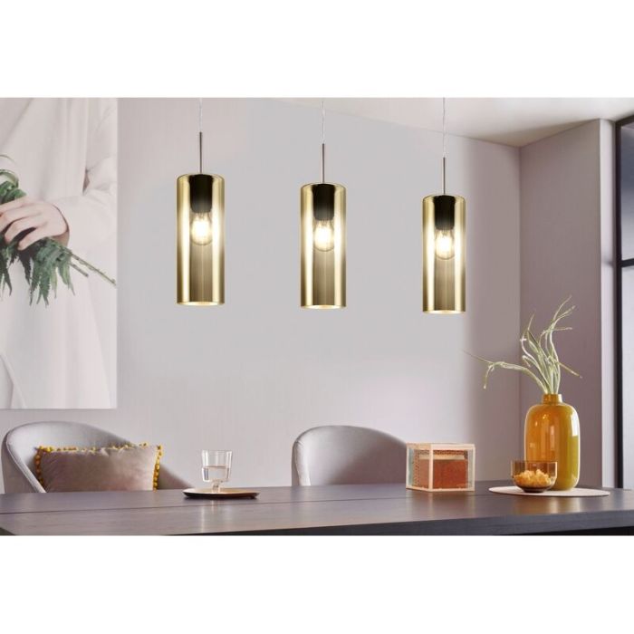 Golden design pendant light glass, Tino