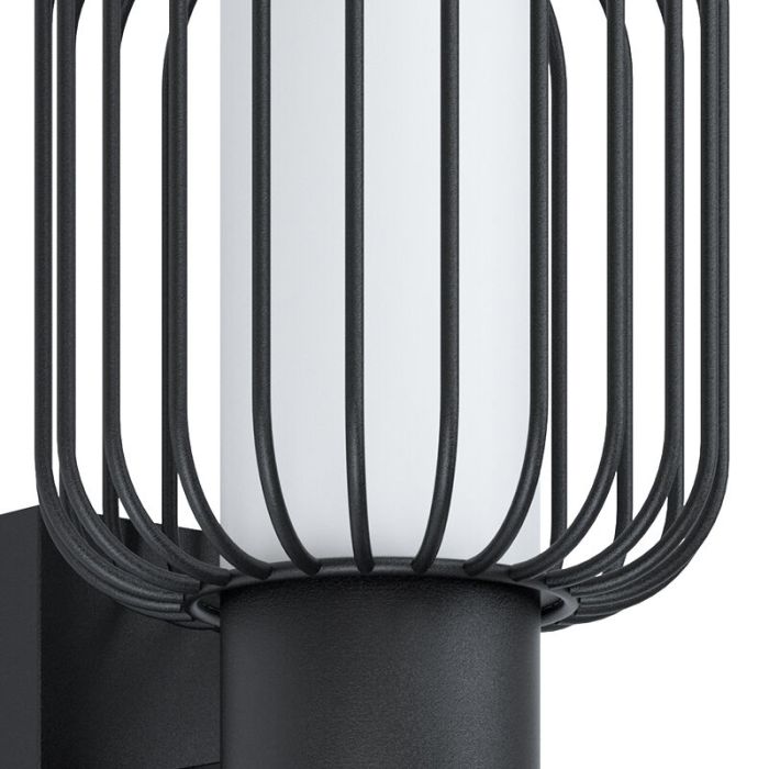 Black modern outdoor light steel, Latife, IP44
