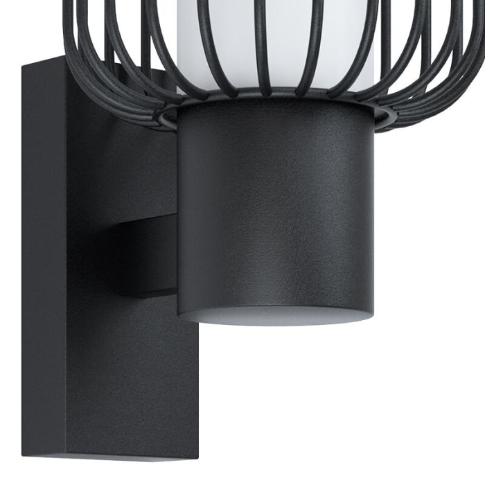 Black modern outdoor light steel, Latife, IP44