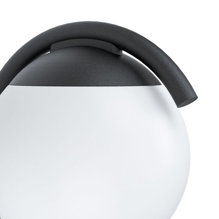Black modern outdoor light steel, Lynne, IP44