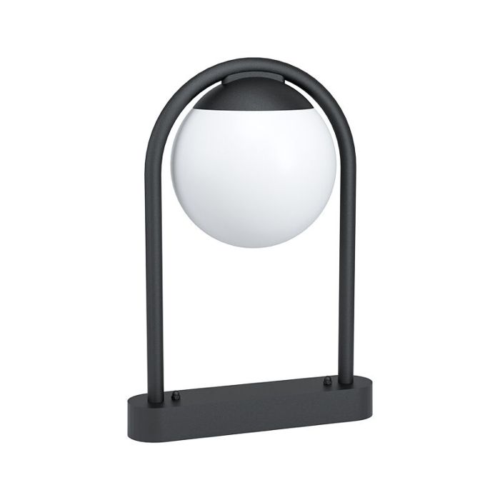 Black modern outdoor light steel, Lynne, IP44