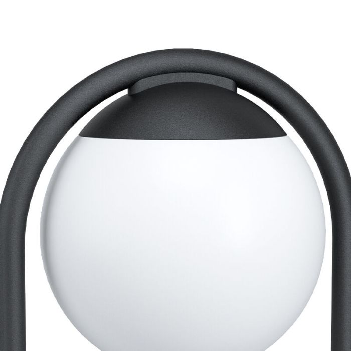 Black modern outdoor light steel, Lynne, IP44