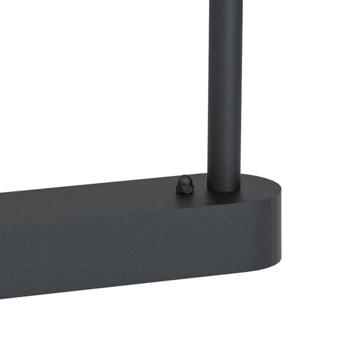 Black modern outdoor light steel, Lynne, IP44