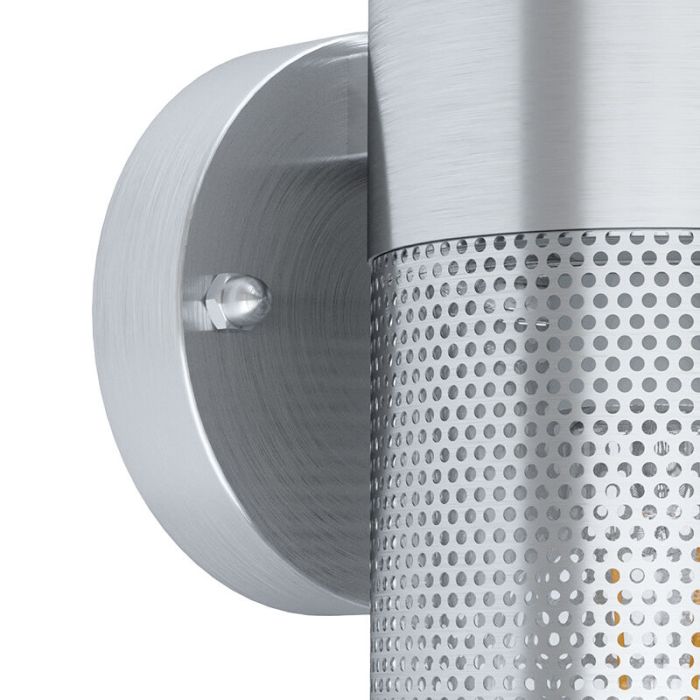 Silver modern outdoor light stainless steel, Liliane, IP44