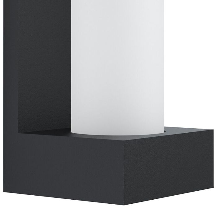 Black modern outdoor light aluminium, Lilianne, 6W, 3000K LED, IP44