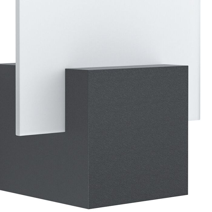 Black modern outdoor light aluminium, Lilith, 6W, 3000K LED, IP44