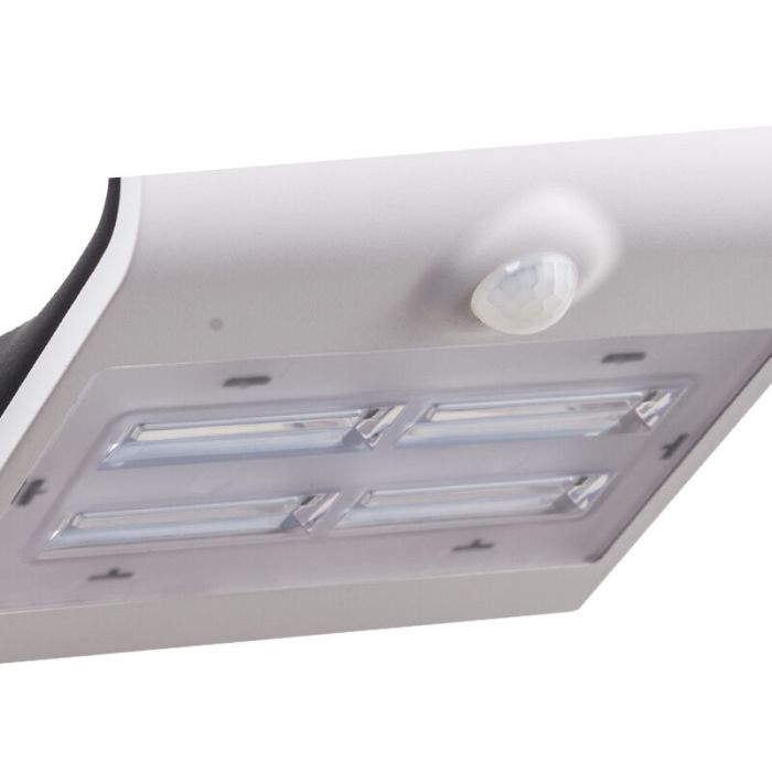 White modern outdoor wall light with motion sensor plastic, Lydie, 3,2W, adjustable light colour LED, IP54