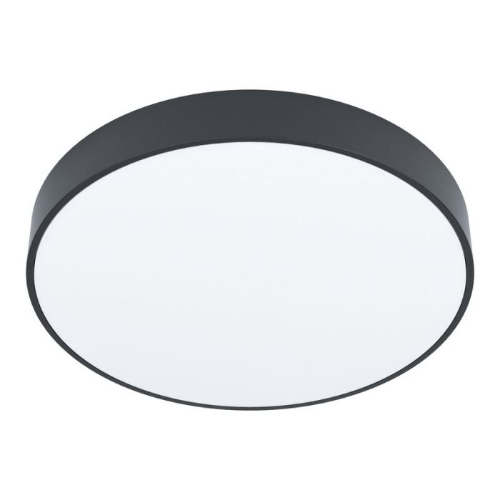 Black surface mounted downlight steel, Zippora, 18W, adjustable light colour LED