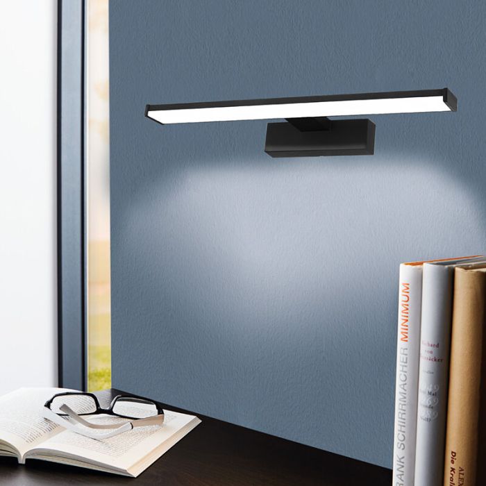 Black mirror lighting plastic, Nancy, 7,4W, 4000K LED, IP44
