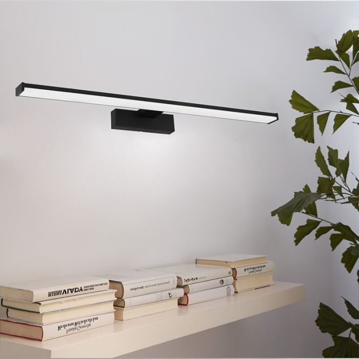Black mirror lighting plastic, Nancy, 11W, 4000K LED, IP44