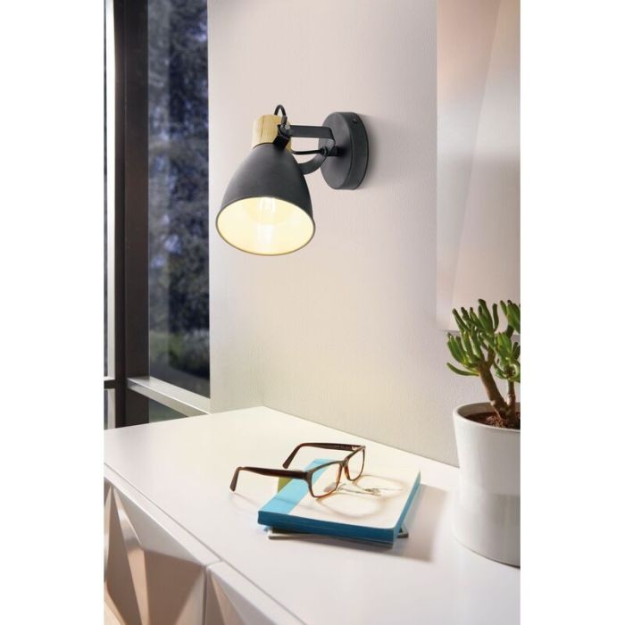 Wood ceiling spotlight grey, Nickey