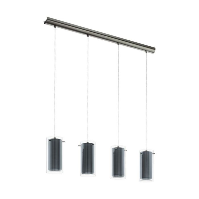 Nickel modern pendant light glass, Barceno