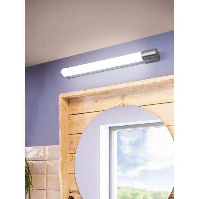 Chrome mirror lighting aluminium, Wilson, 15W, 4000K LED, IP44, with switch