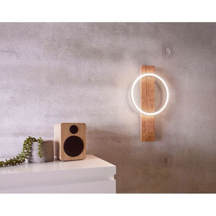 Wood wall light brown, Annebel, 12W, 3000K LED