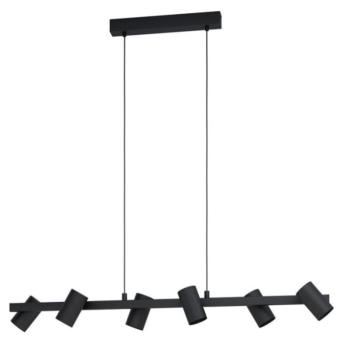 Black modern pendant light steel, Patrice