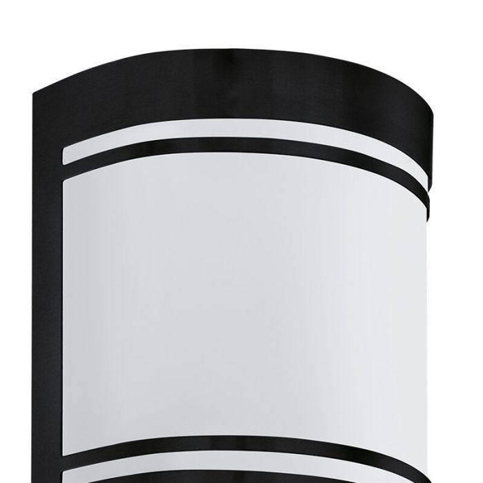 Black modern outdoor light steel, Aartje, IP44