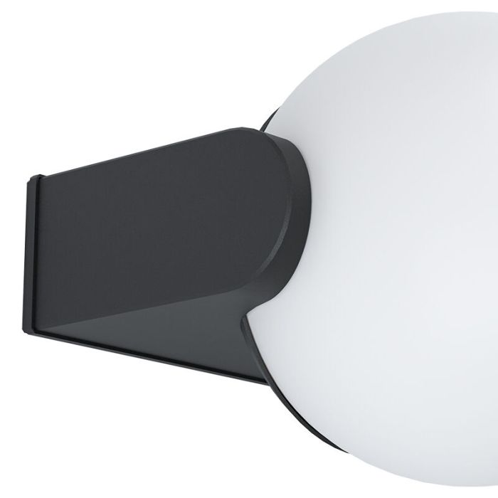 Black modern outdoor light aluminium, Lydia, IP65