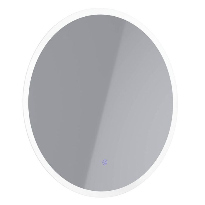 Grey modern mirror with light glass, Bibi, 15,3W, 4000K LED, IP44, with switch