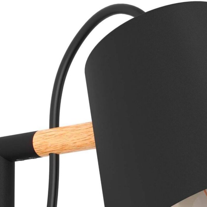 Black industrial wall light aluminium, Jevon