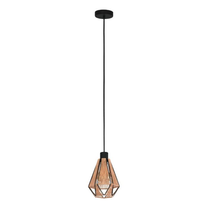 Brown rustic pendant light steel, Yessica