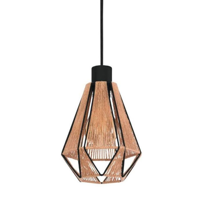 Brown rustic pendant light steel, Yessica