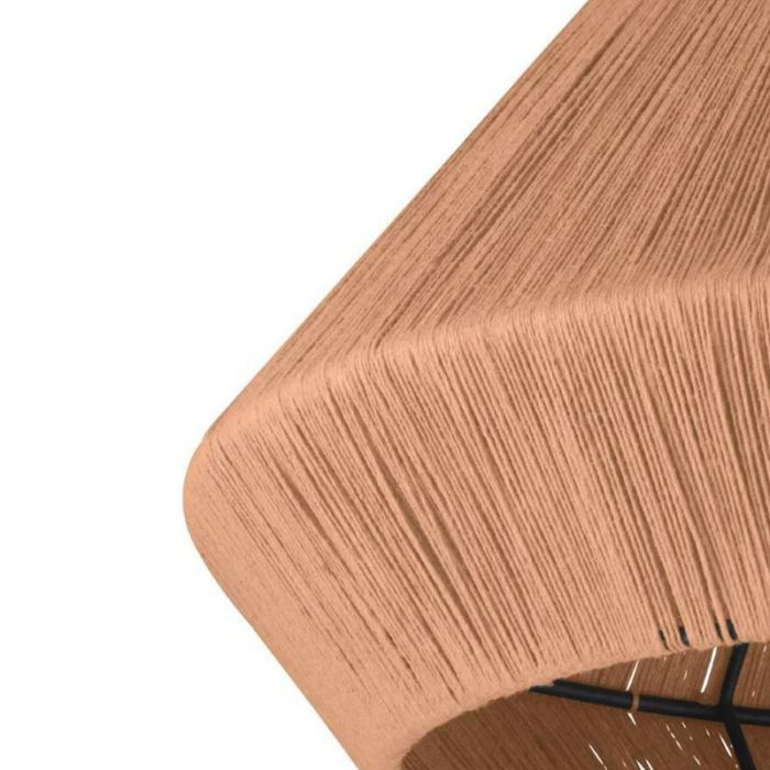 Rattan flush ceiling light brown, Wilbert