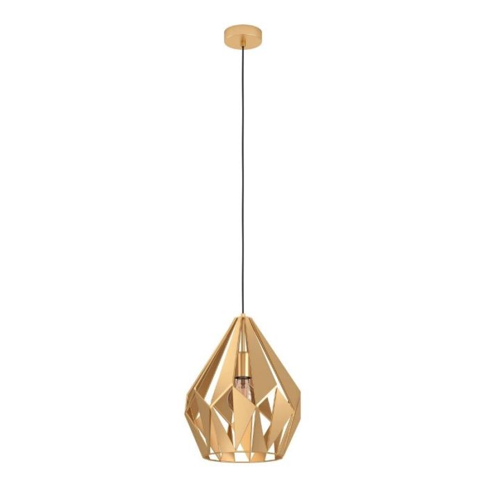 Golden industrial pendant light aluminium, Acri