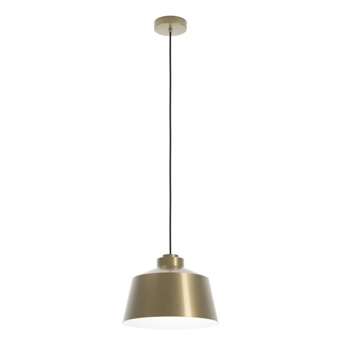 Golden industrial pendant light aluminium, Kwinten